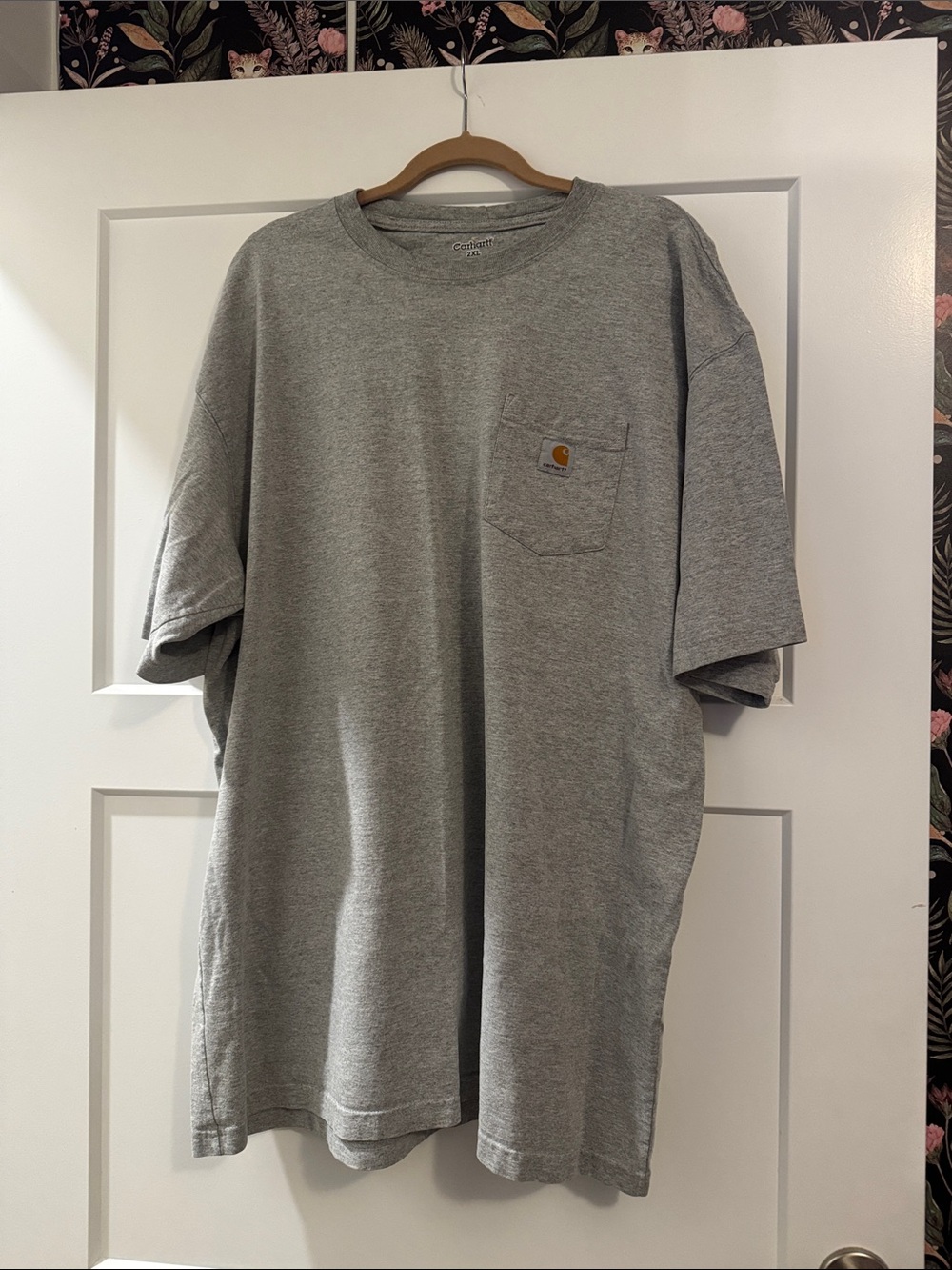 Carhartt Gray Short-Sleeve Pocket Tee